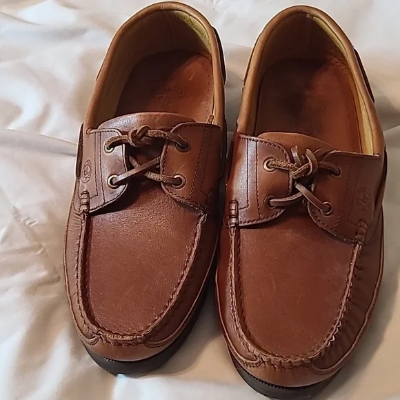 Mephisto Spinnaker Leather Brown Boat Shoes Men's 12.5 - Picture 1 of 8